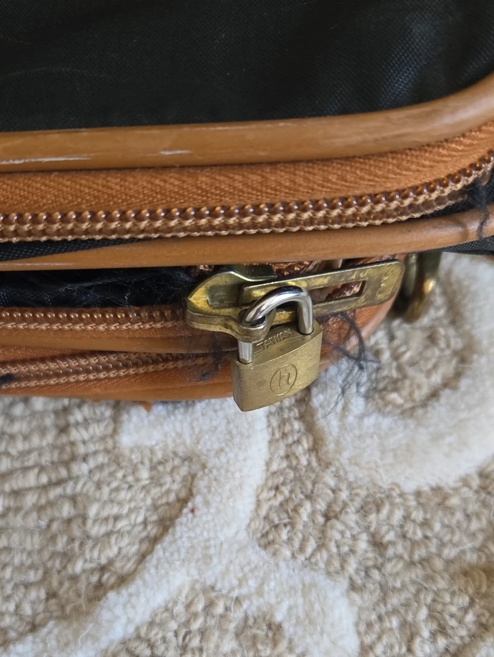Hartmann Luggage Black Nylon Weekender Bag.